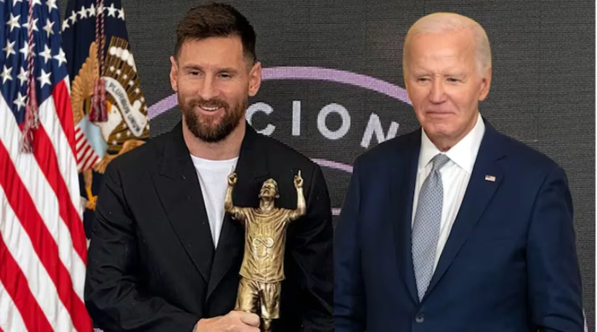 joe biden condecora a messi con la medalla de la libertad el ms alto honor civil Messi