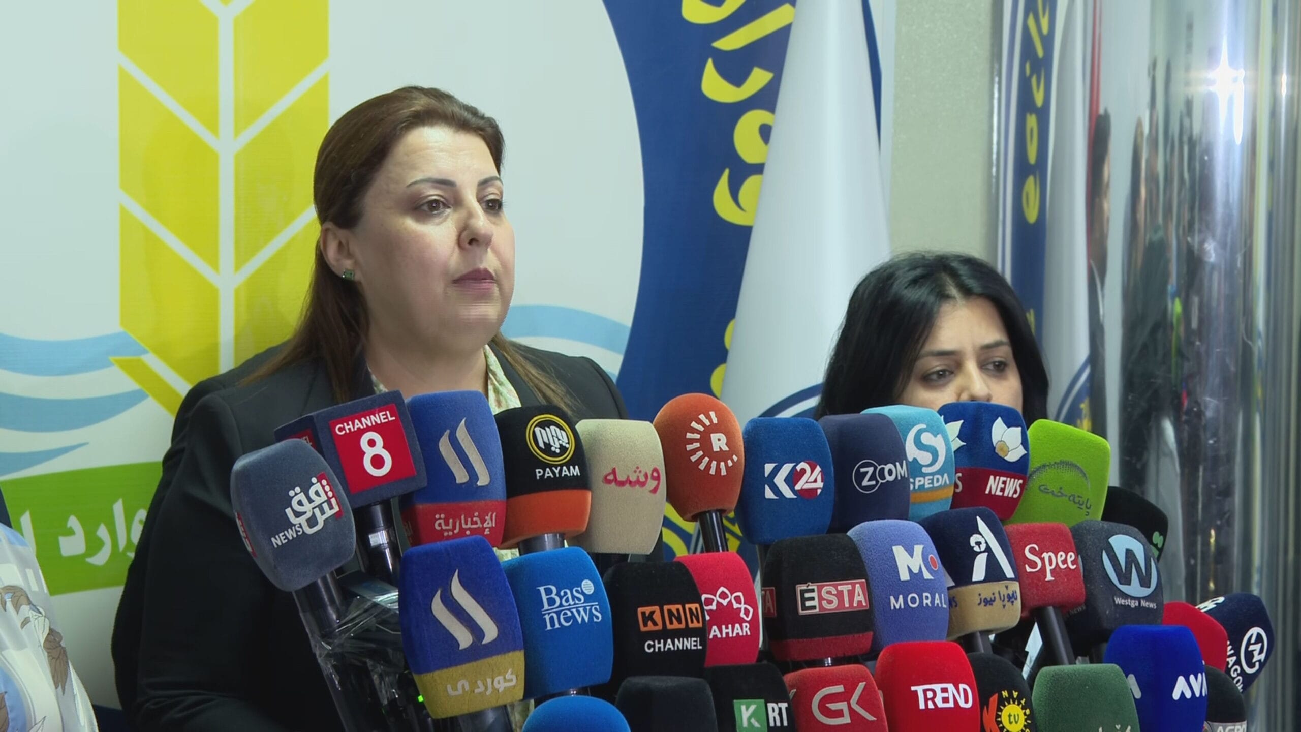 کۆنفرانسی بێگەرد تاڵەبانى، وەزیرى کشتوکاڵ و سەرچاوەکانى ئاوى حکومەتى هەرێمى کوردستان scaled